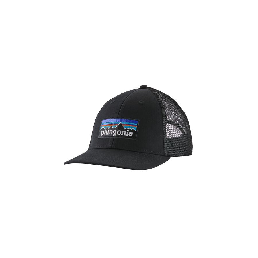 Patagonia Pat M P-6 Logo Lopro Trucker Hat Black