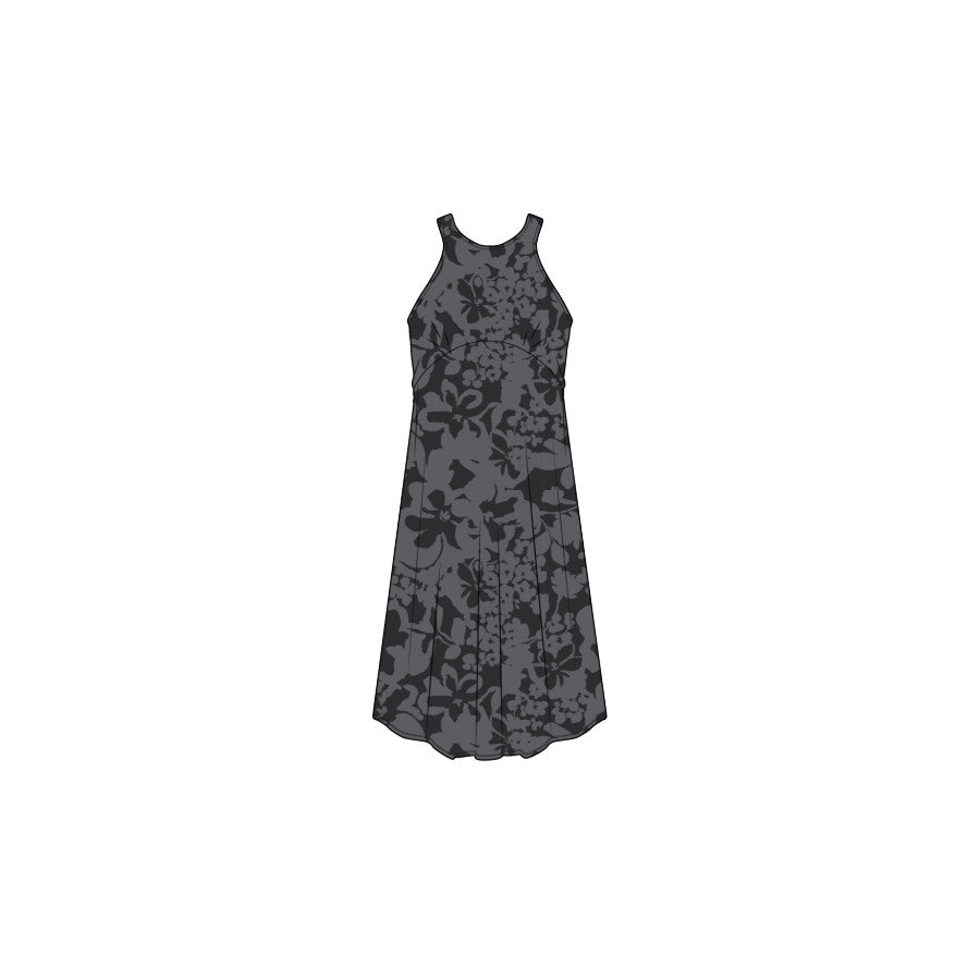 Prana Jewel Lake Summer Dress Black Bloomer S_