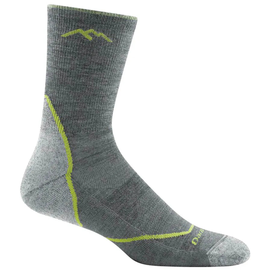 Darn Tough Mens Light Cushion Hiker Micro Crew Gray