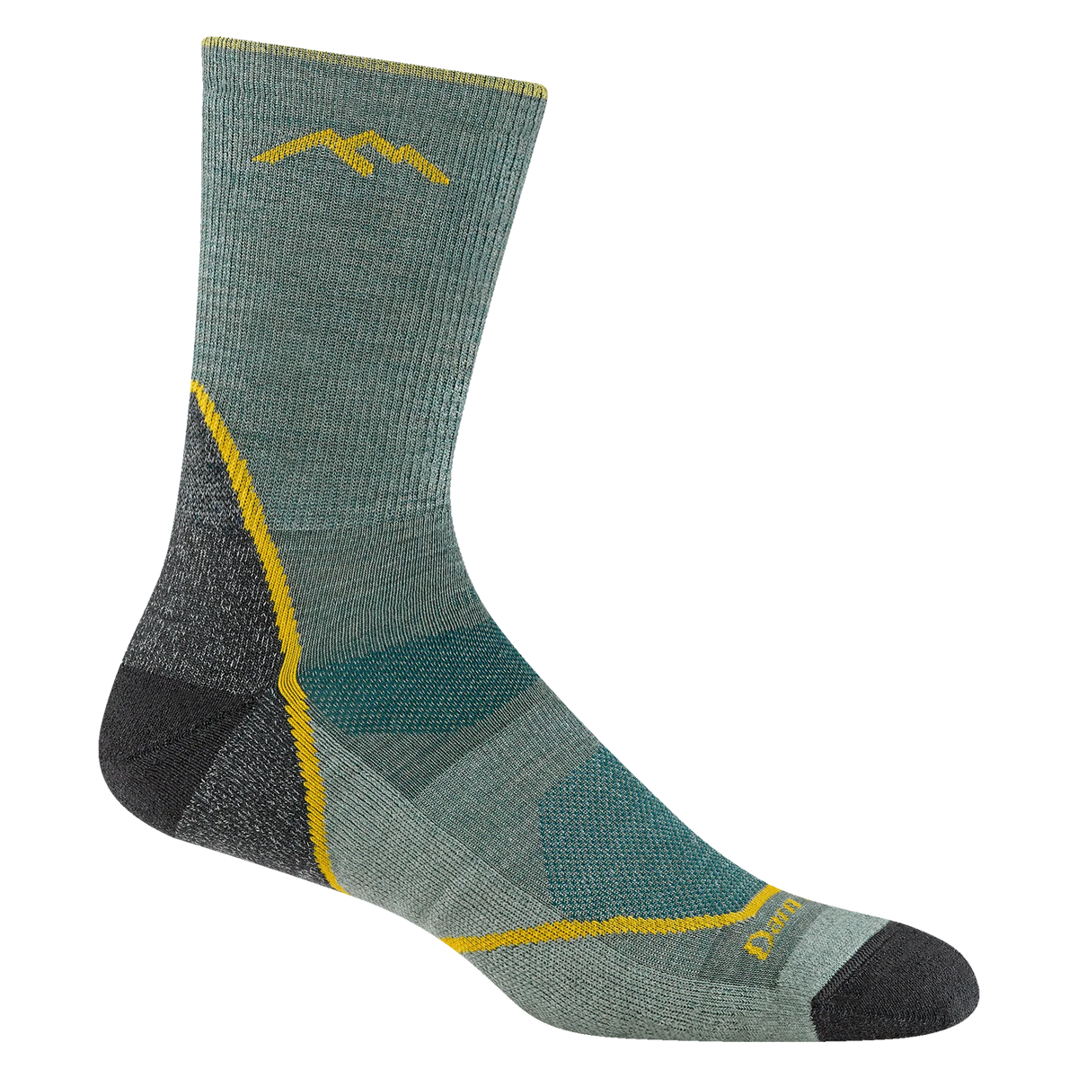 Darn Tough Mens Light Cushion Hiker Micro Crew Seafoam
