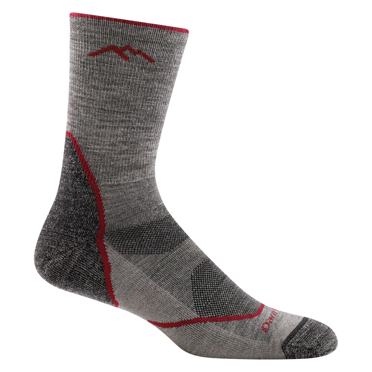Darn Tough Mens Light Cushion Hiker Micro Crew Taupe