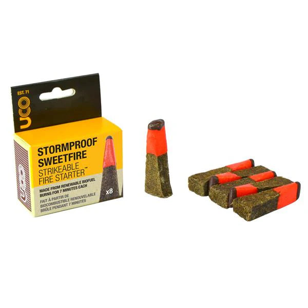 Uco Stormproof Sweetfire Strikeable Firestarter 8pk