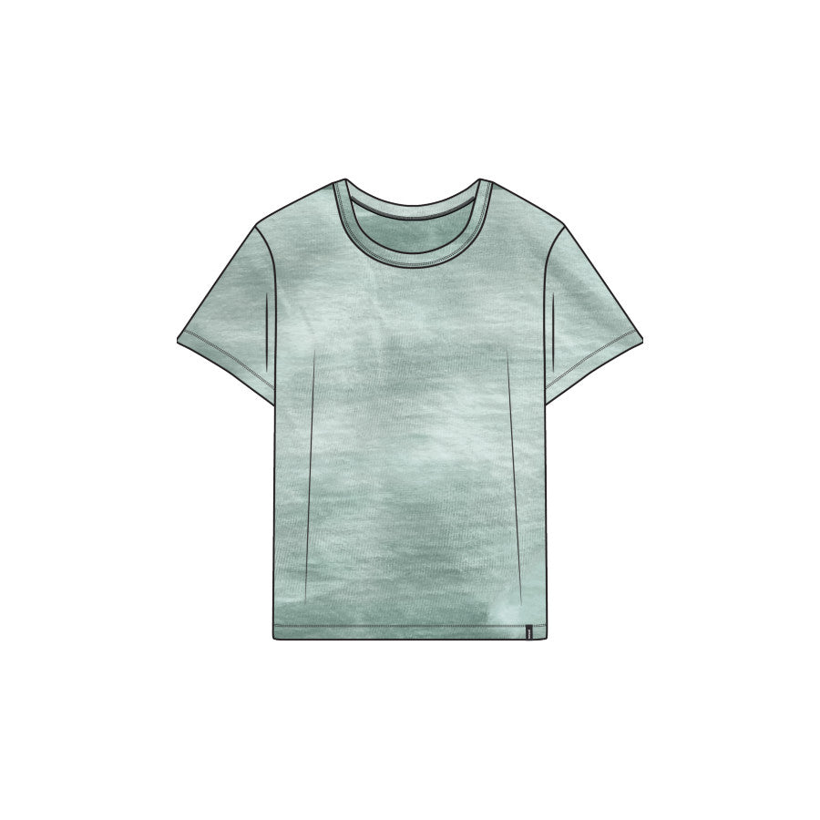 Prana Everyday Prana Haze Tee EUCALYPTUS GREEN TIE-DYE