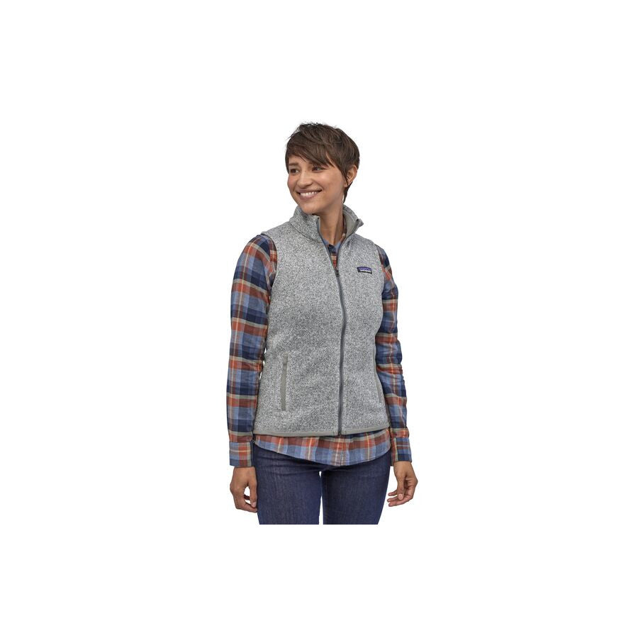 Patagonia Pat W Better Sweater Vest Birch White