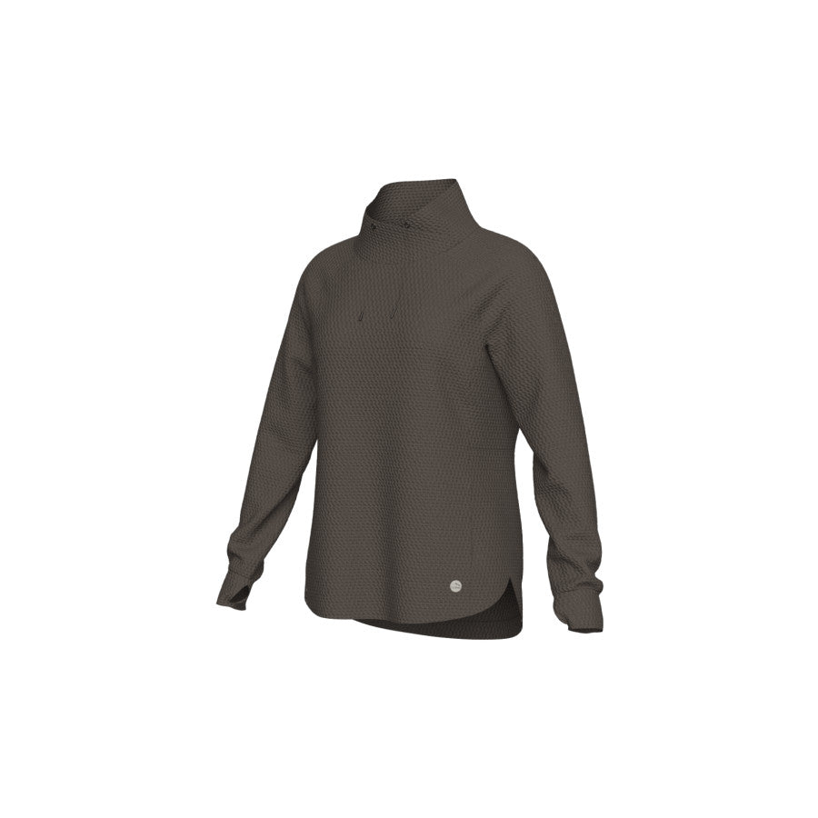 L.l.bean Llb W Ridgeknit Crossneck Po Dark Cinder
