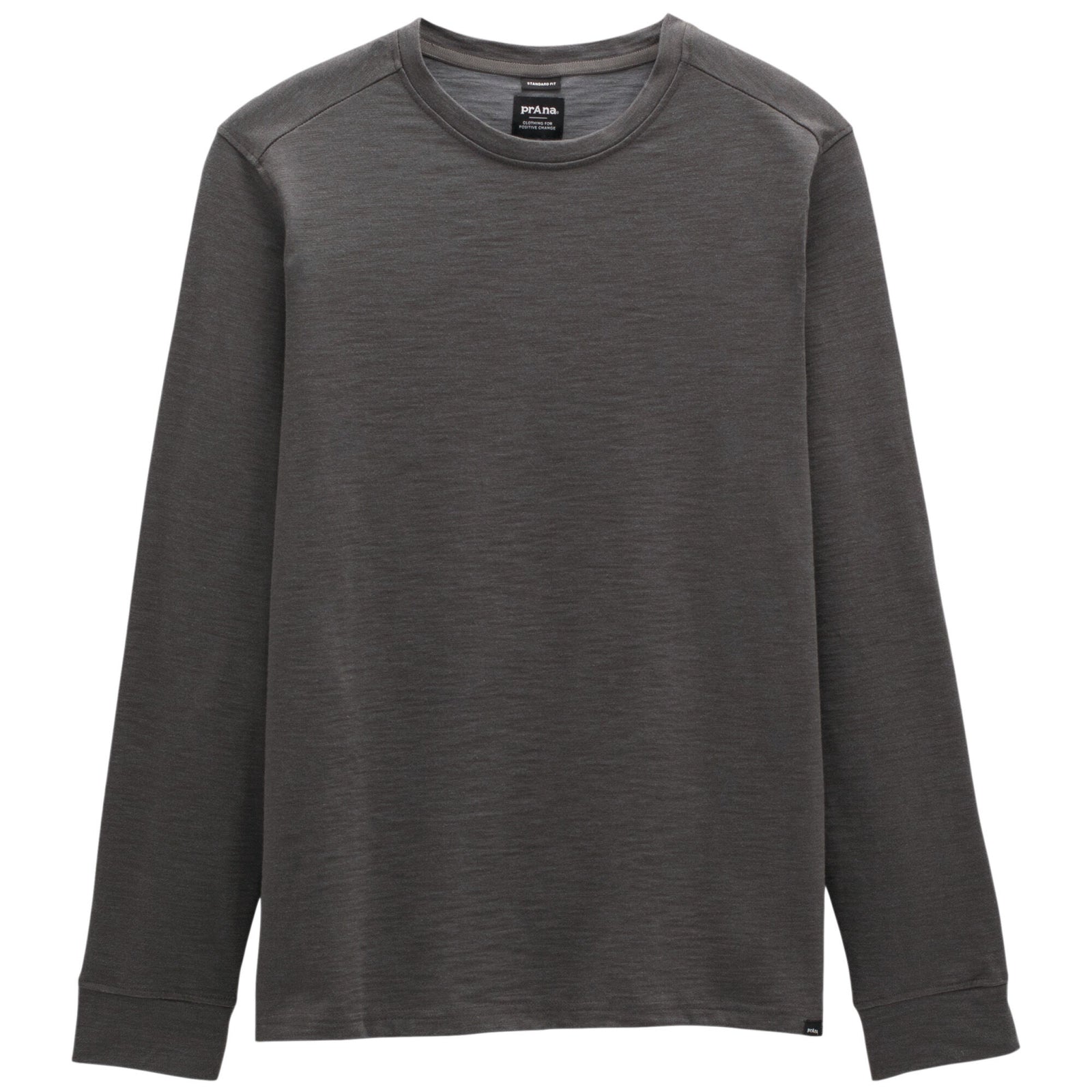 Prana Mens Ronnie Crew II Dark Iron Heather