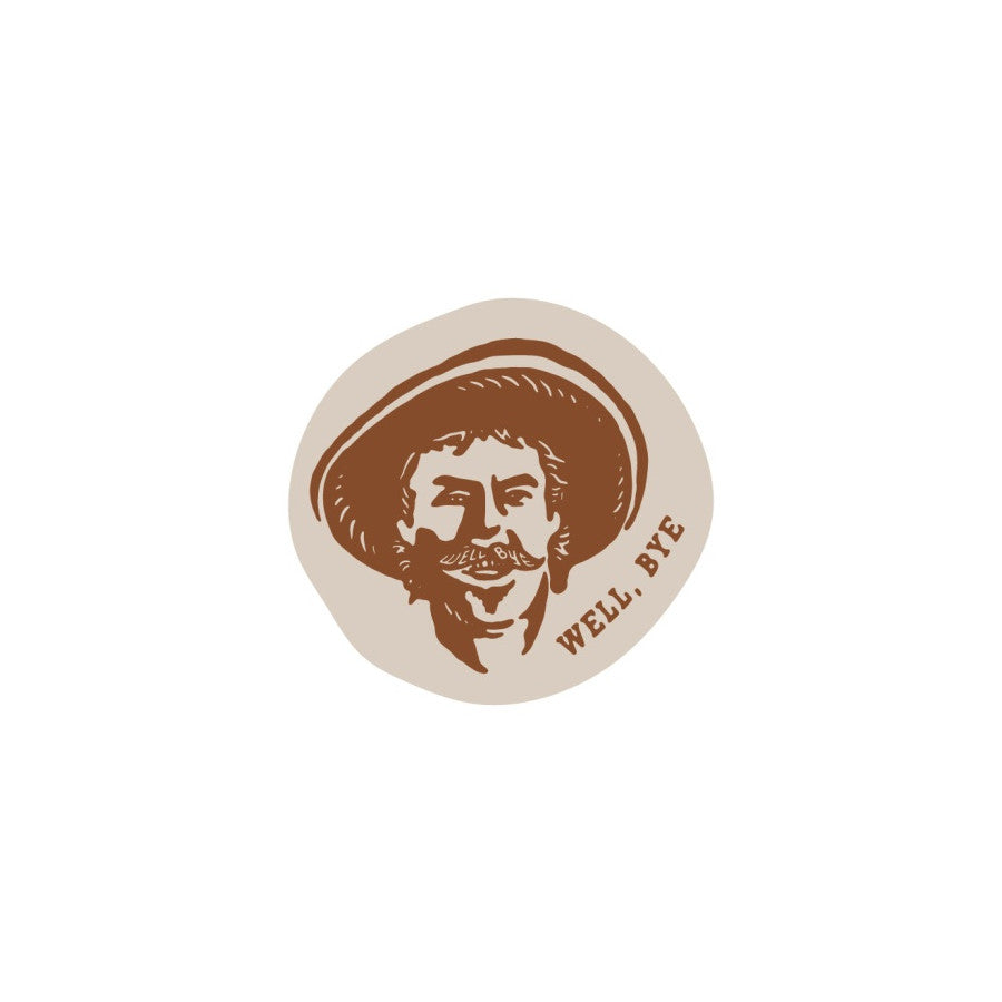 Sendero Provisions Co. Well Bye Sticker BROWN