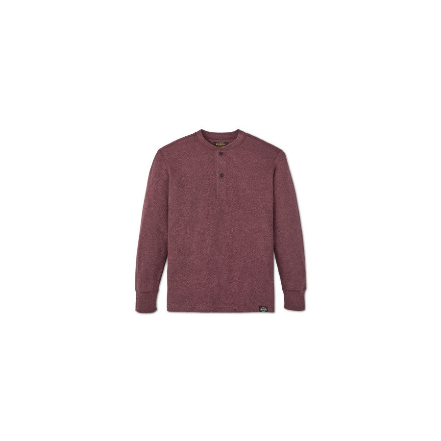 Filson Filson M Waffle Knit Henley Dark Port Heather