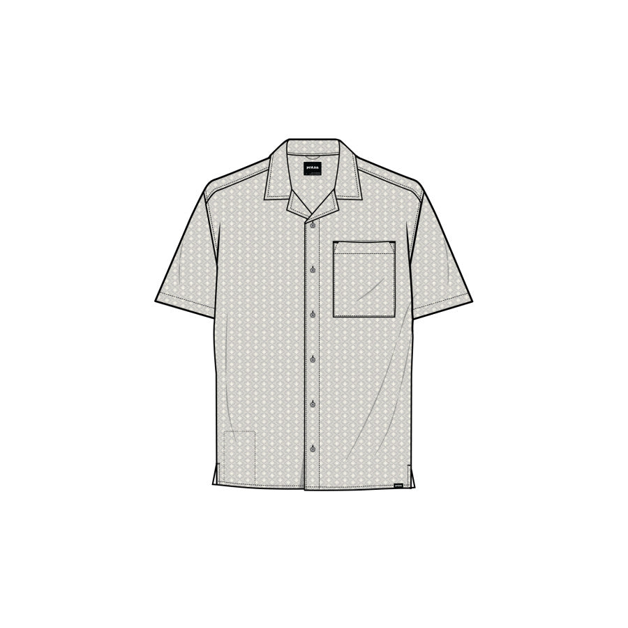 Prana Road&#39;s End Ss Shirt BEACH PEBBLE