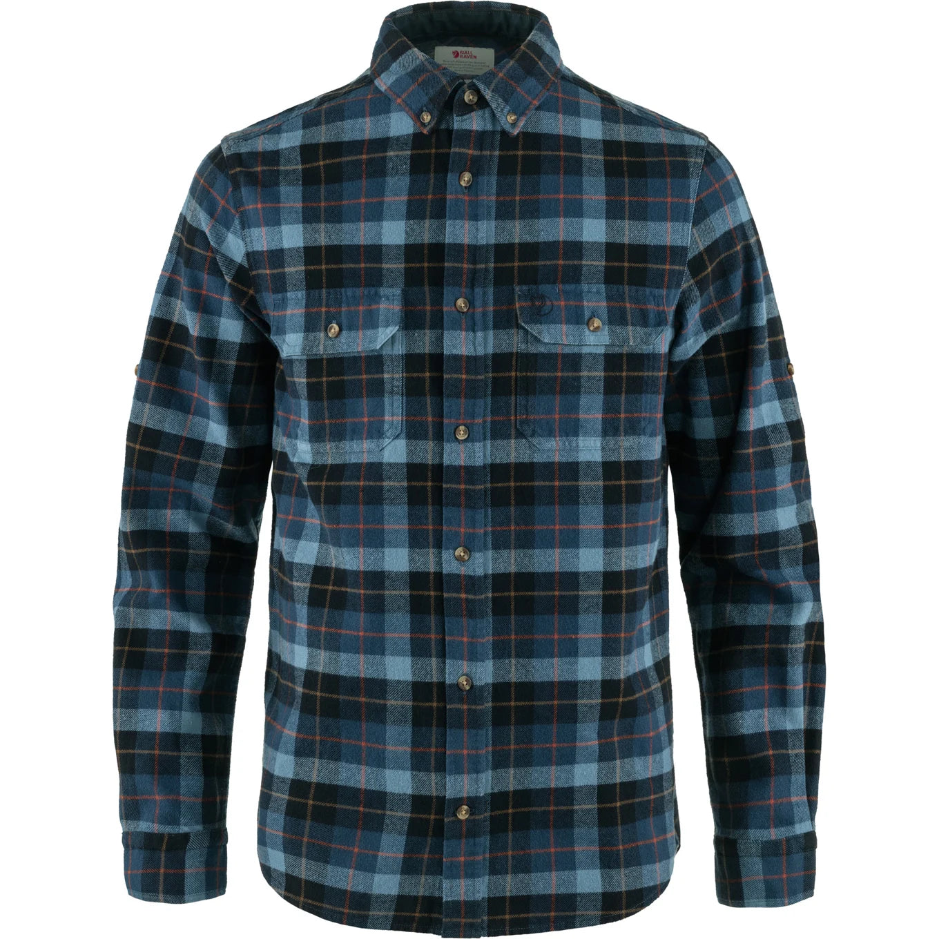 Fjallraven Mens Singi Heavy Flannel Shirt Dark Navy/Indigo Blue