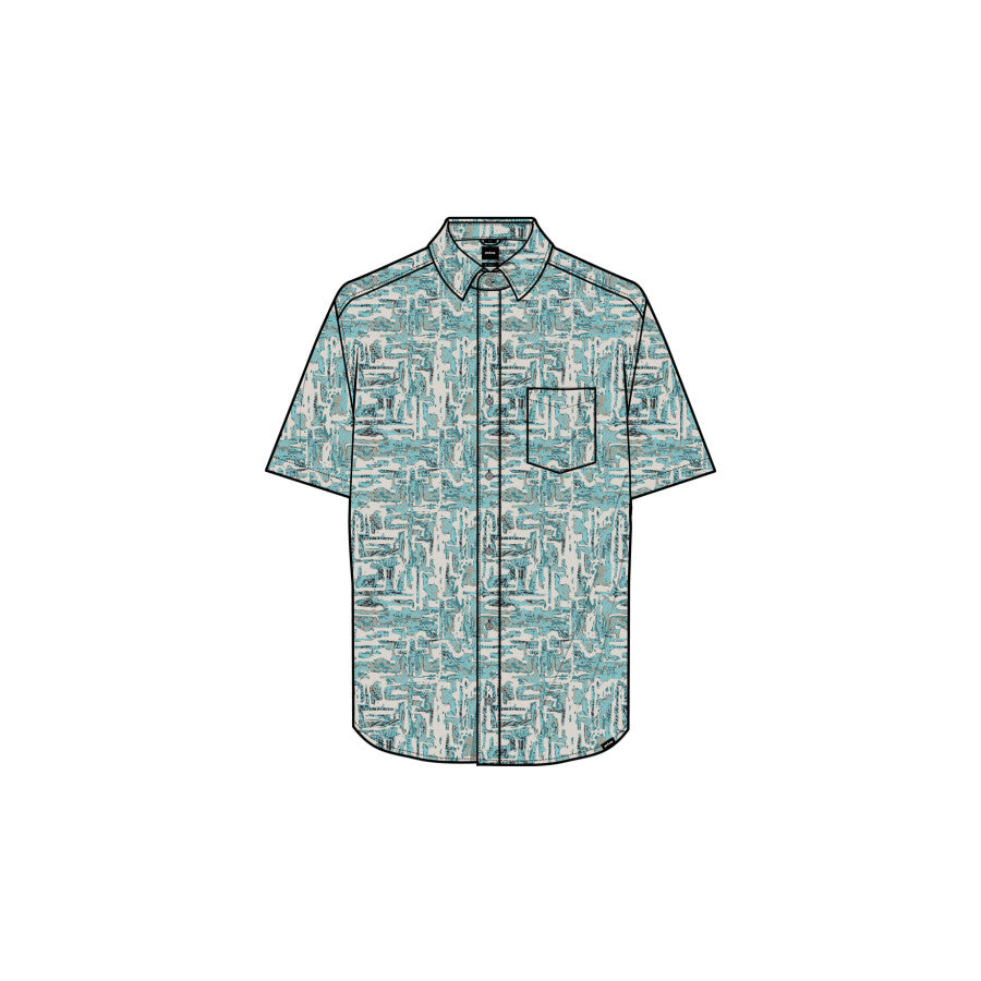 Prana Stimmersee Shirt SEA GLASS LABYRINTH