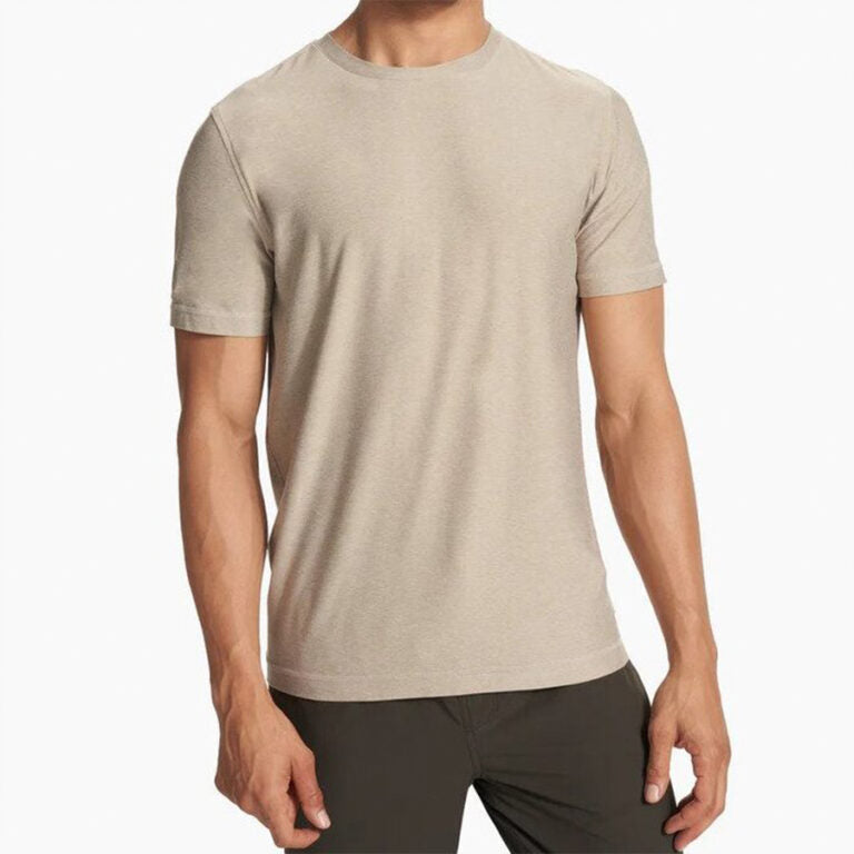 Mens Vuori M Strato Tech Tee Dusty Blue Heather