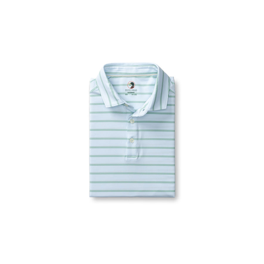 Duck Head Ss Long Drive Performance Polo - Eldred SKY BLUE (966)