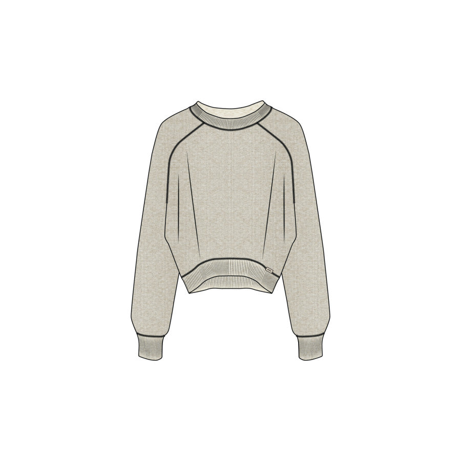Prana Prana W Touchstone Ls Crew Oatmeal Heather