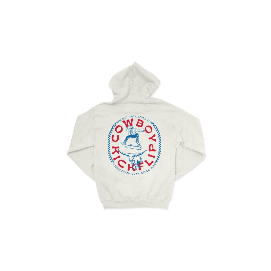 Sendero Provisions Co. Sendero M Cowboy Kickflip Hoodie Vintage White