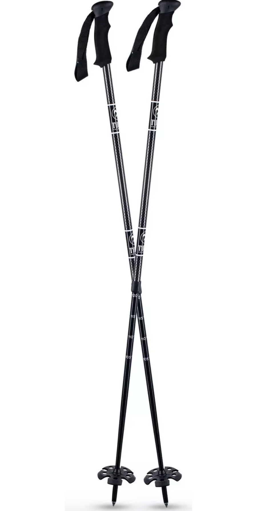 Tubbs Tubbs 2 Pc Poles Blk/gry