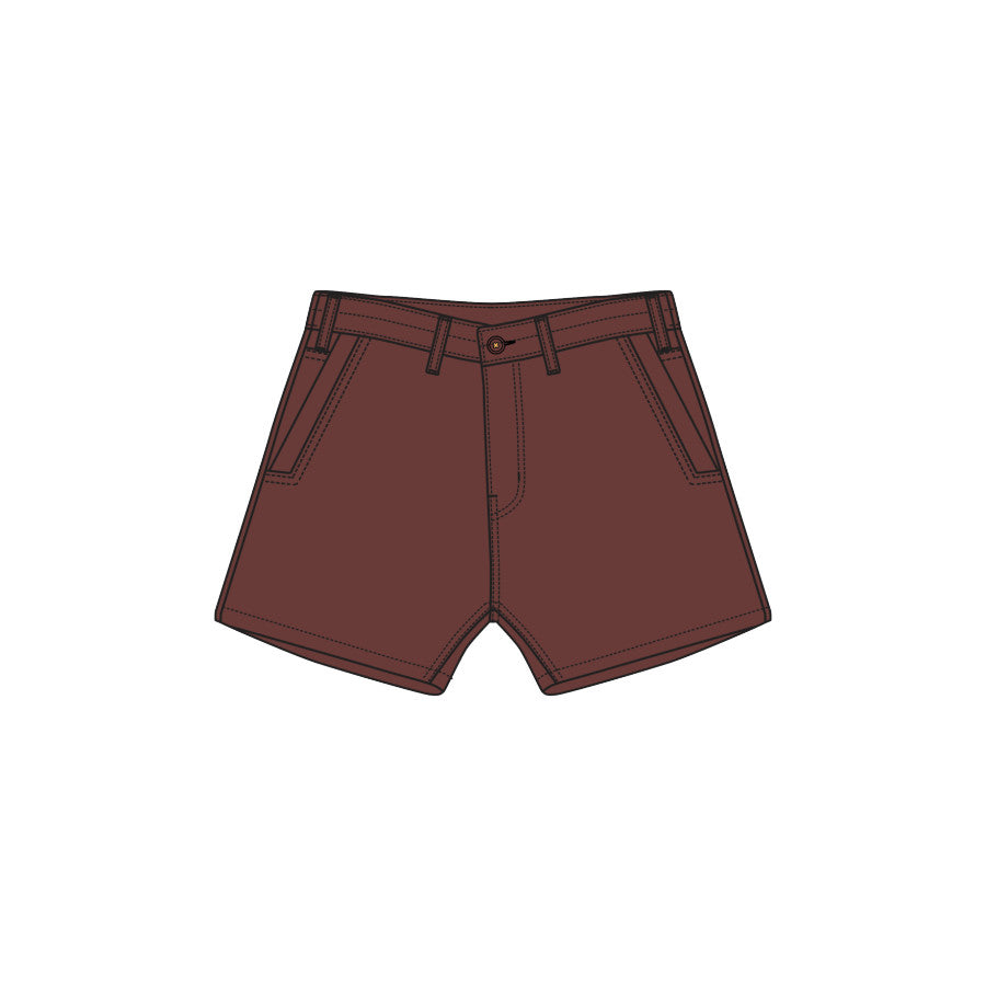 Prana Sancho Mid Rise Short CAFECITO