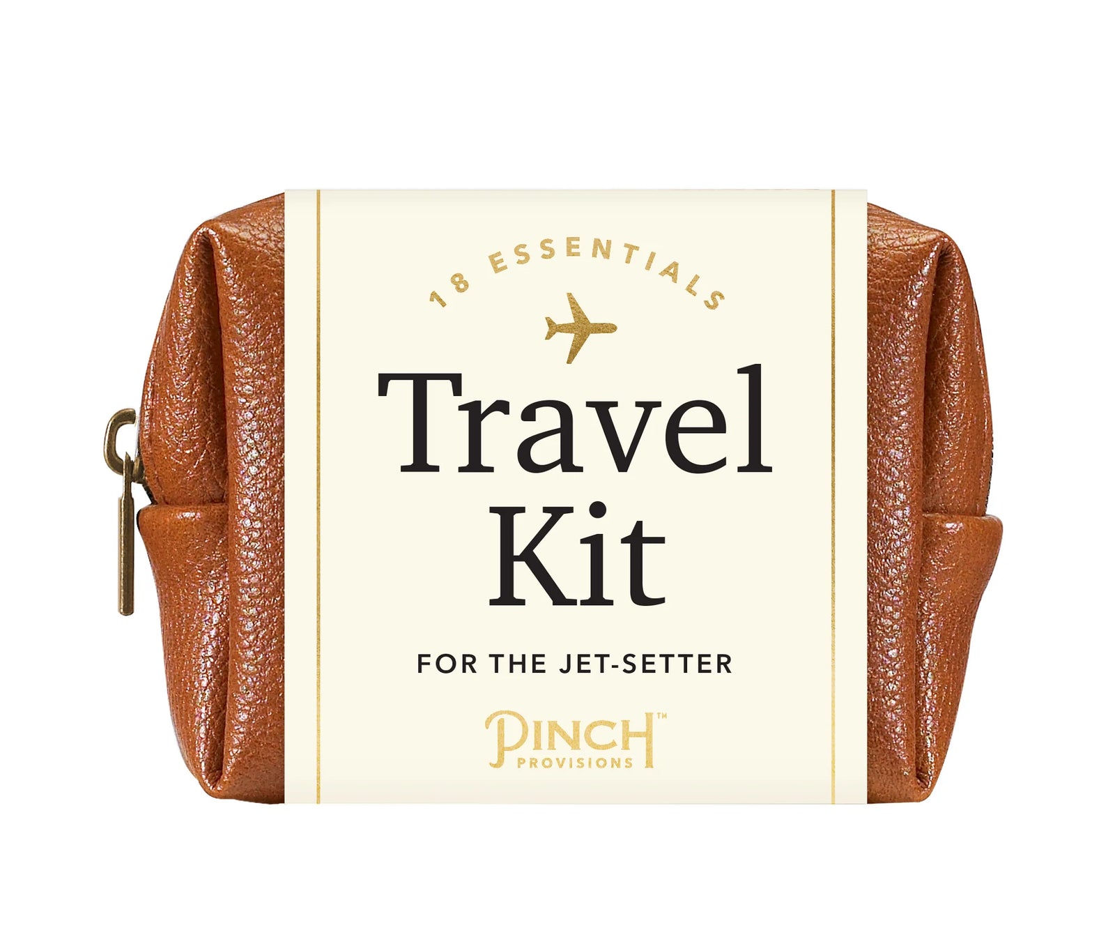 Pinch Provisions Travel Kit Cognac Vegan Leather