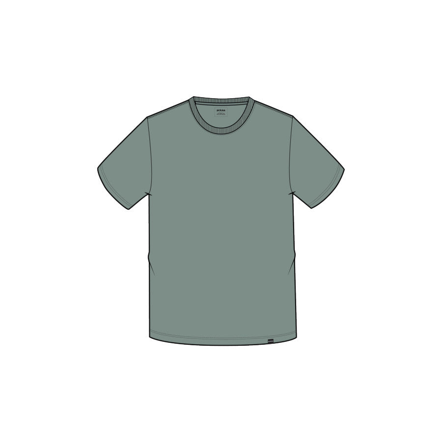 Prana Prana M Everyday Ss Tee Eucalyptus Green