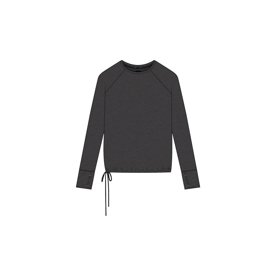 Prana Eileen Cinch Long Sleeve Top BLACK