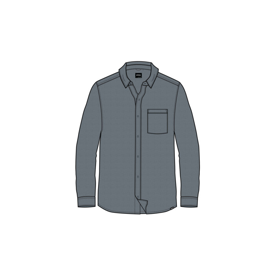 Prana docino Shirt GREY BLUE