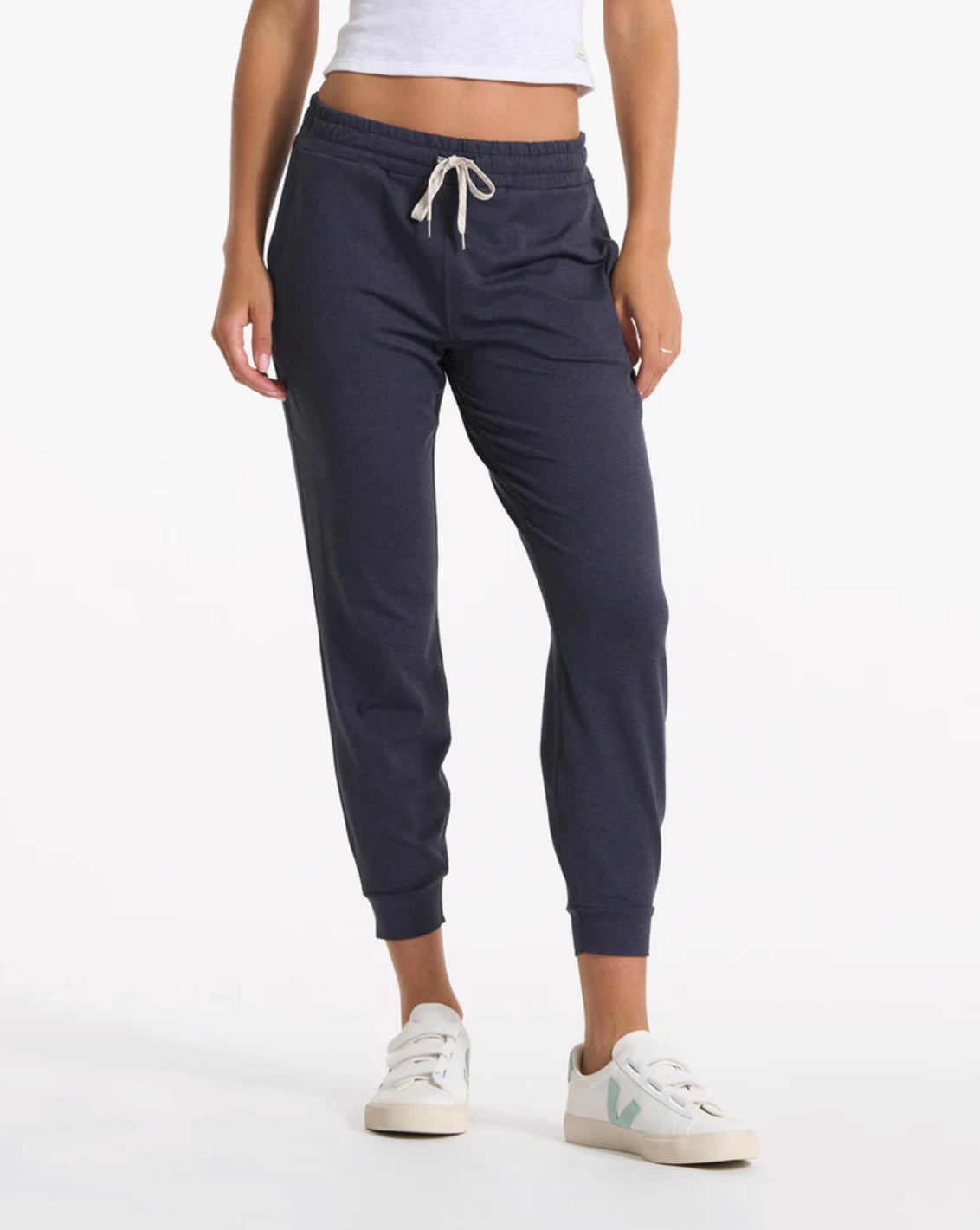 Vuori Womens Performance Jogger Long Midnight Heather