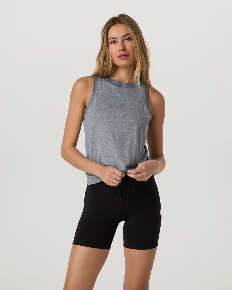 Vuori Womens Energy Top Heather Grey