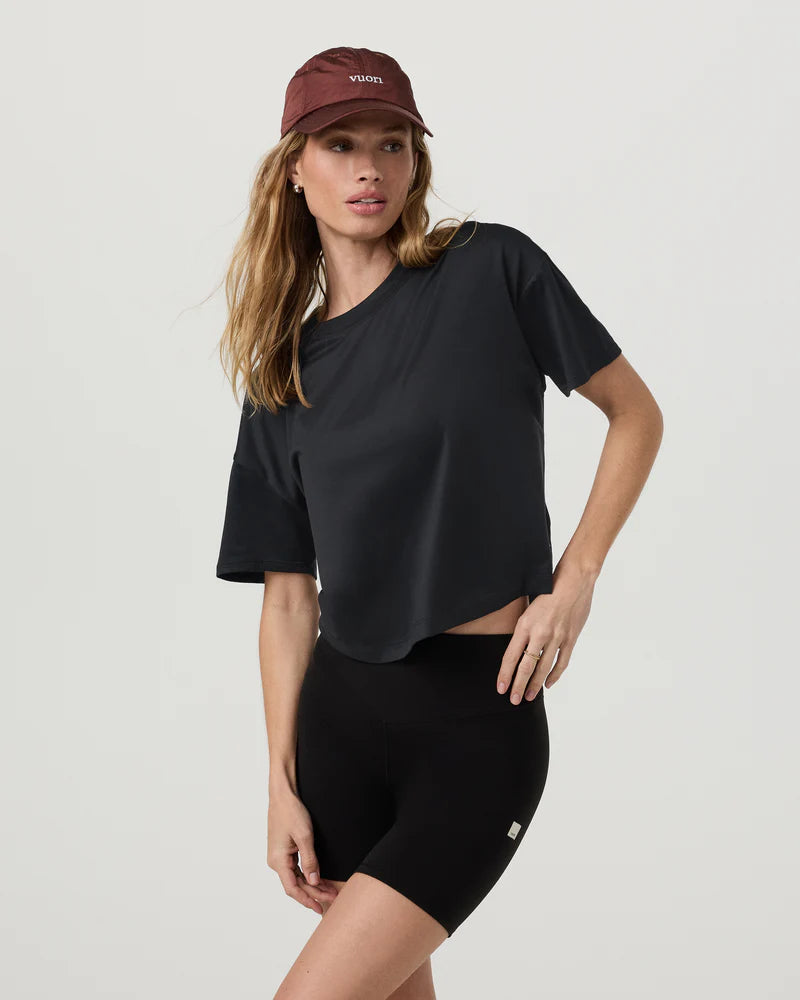 Vuori Womens Energy Tee Black Heather