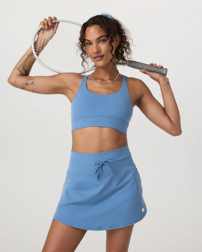 Vuori Womens Yosemite Longline Bra french blue