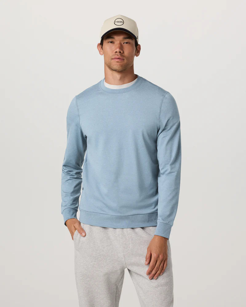 Vuori Mens Ponto Performance Crew Flint Heather