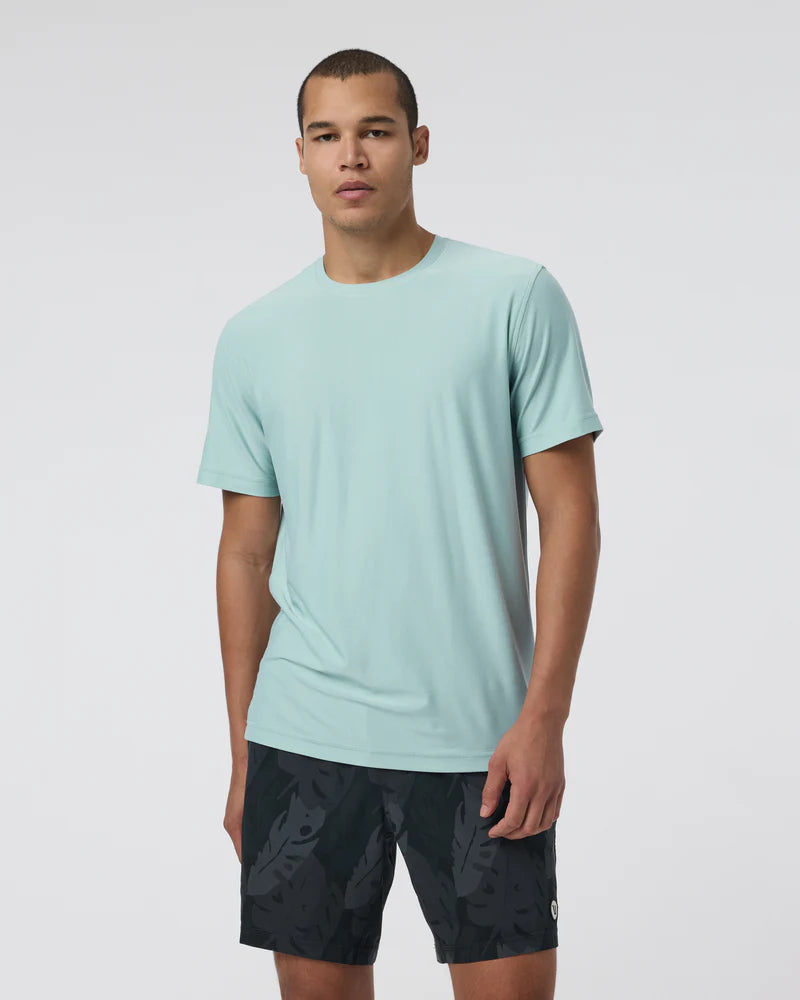 Vuori Mens Strato Tech Tee Sea Spray
