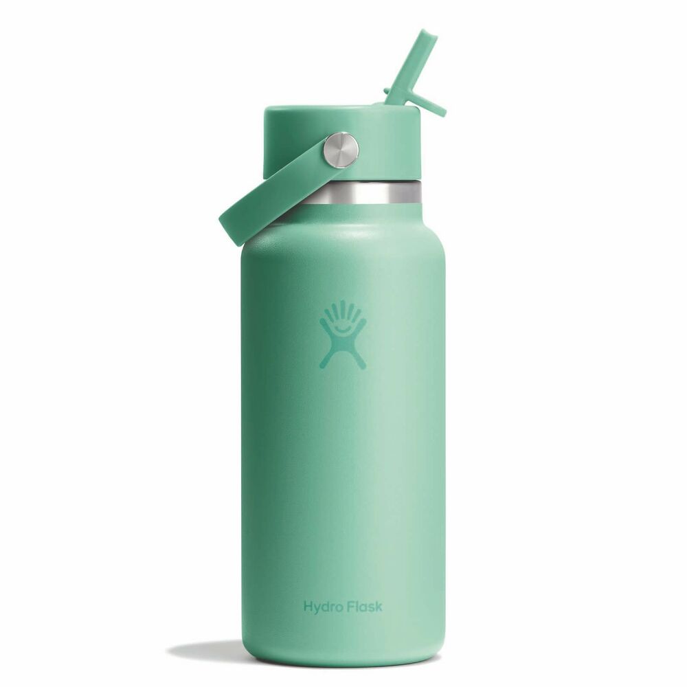 Hydro Flask 32oz Wide Mouth Flex Straw Cap Mermaid Green