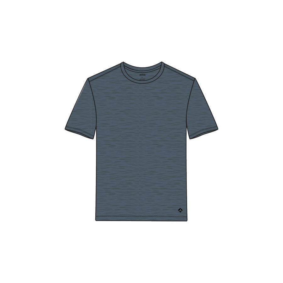 Prana Prana M Versa Tech Ss Crew Grey Blue Heather