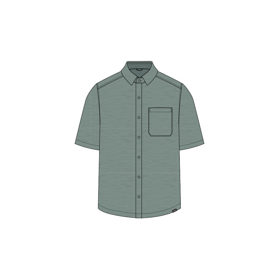 Prana Prana M Hybridizer Light Ss Shirt Eucalyptus Green