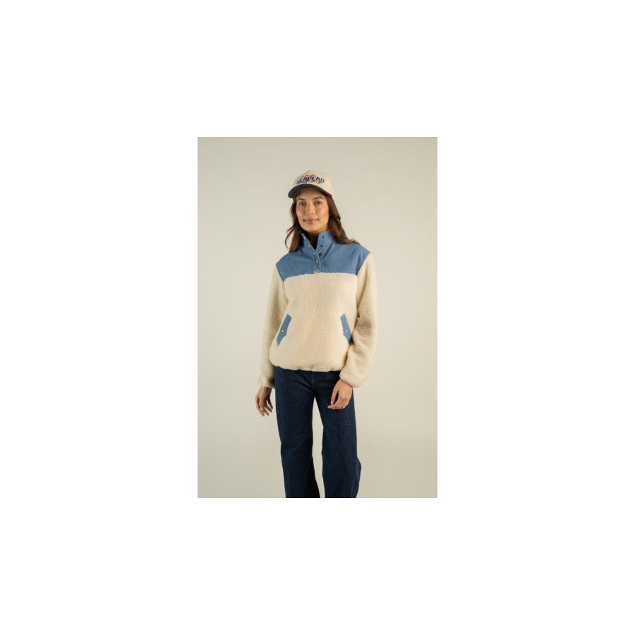 Sendero Provisions Co. Sendero W Bariloche Fleece Po Blue/Cream