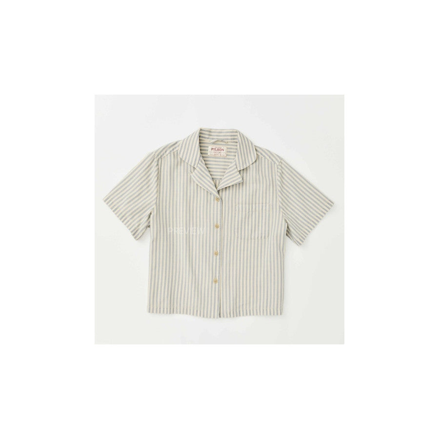Filson Filson W Ss Chambray Camp Shirt Light Indigo/Stripe