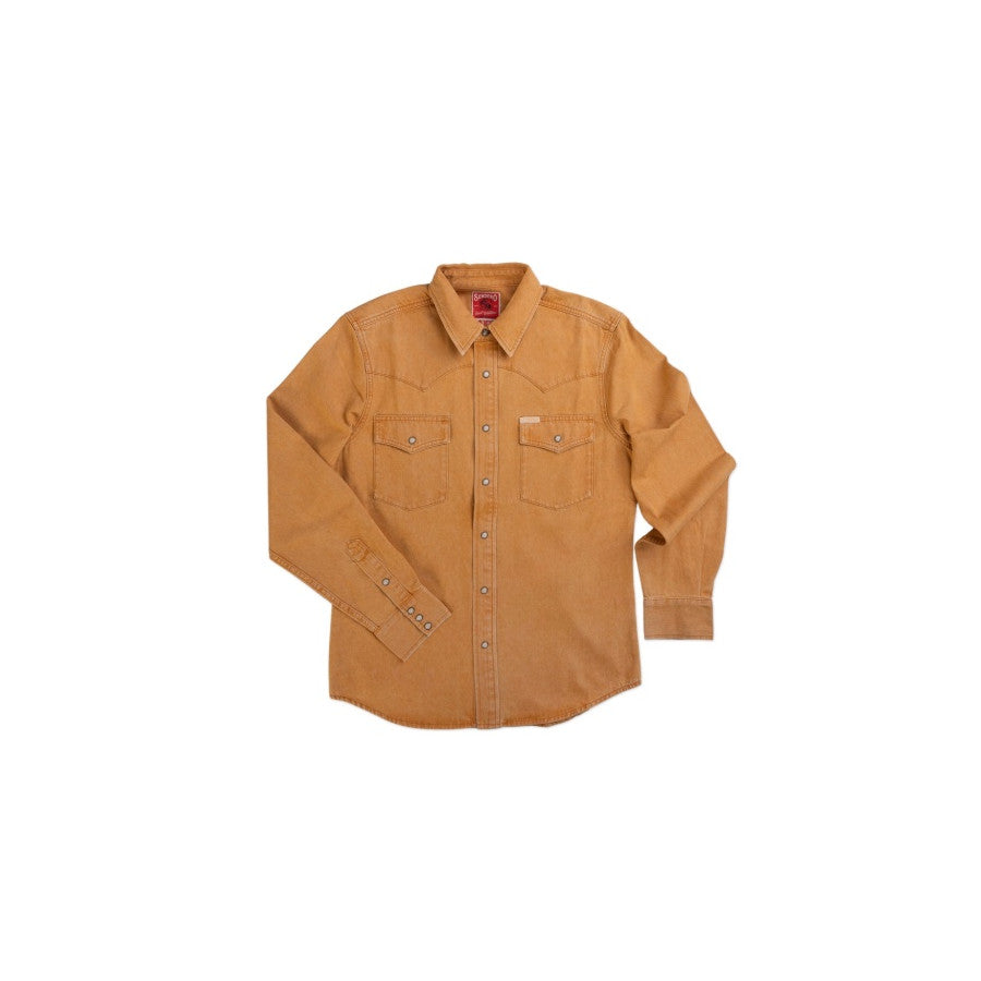 Sendero Provisions Co. Sendero M The Wyatt Pearl Snap Shirt Faded Gold