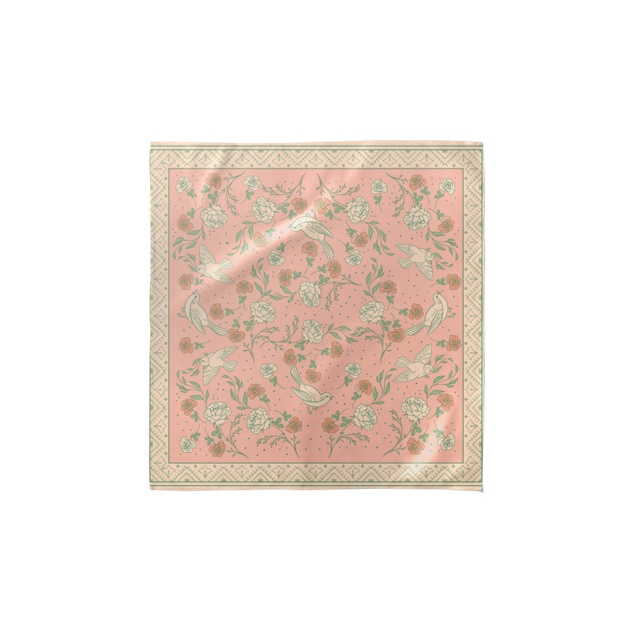 Sendero Provisions Co. Sendero W Rose Dove Bandana Scarf Pink/Cream