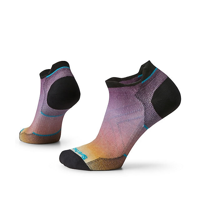 Women&#39;s Run Zero Cushion Ombre Print Low Ankle Socks